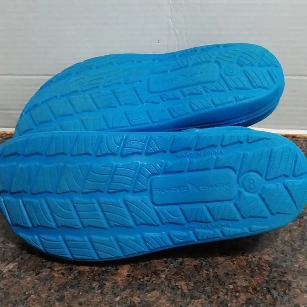 Unisex Blue Sandals with Comfort and Style..Size 8